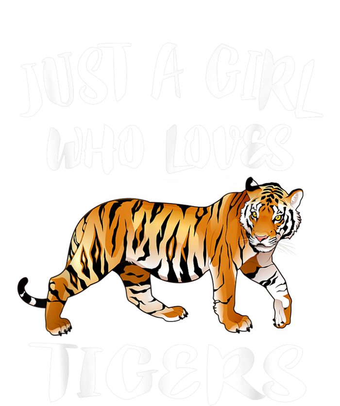 Just A Girl Who Loves Tigers Tiger Animal Lover Gift Kids Long Sleeve Shirt