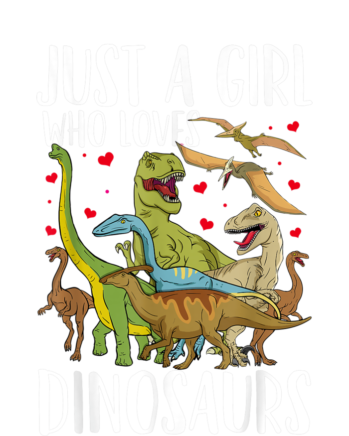 Dinosaur Just A Girl Who Loves Dinosaurs Brachiosaurus Kids T-Shirt