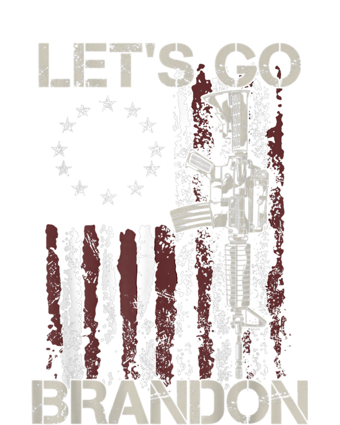 Lets Go Brandon Gun American Flag Patriots Let's Go Brandon Sustainable Knit Beanie