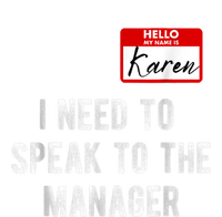 Funny Karen Halloween Costume Speak To The Manager Saying Tank Top