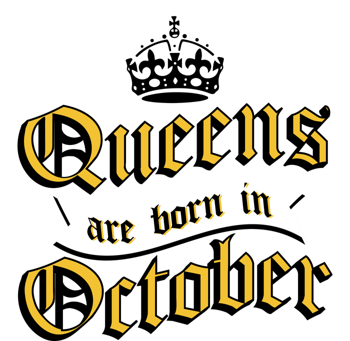 Queens Are Born In October Women's Knotted Racerback Tank