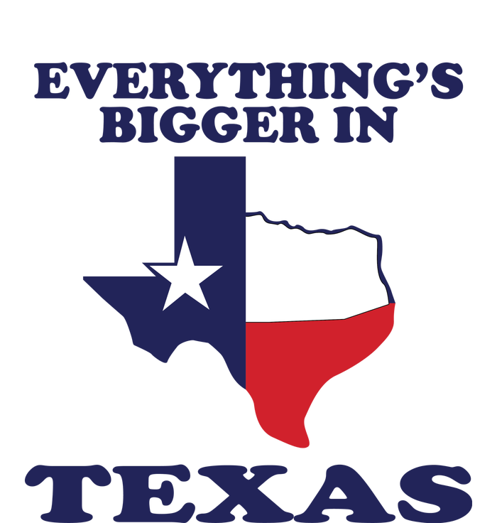 EVERYTHING IS BIGGER IN TEXAS Funny Women's Knotted Racerback Tank