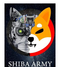 Shiba Army Terminator Dog Crypto Currency Meme Button