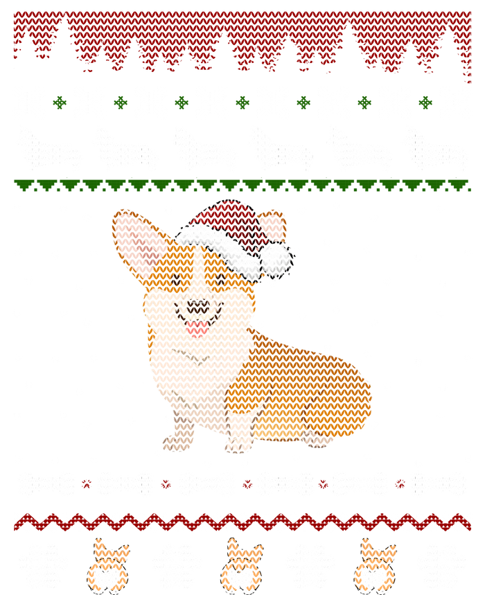 Cute Corgi Ugly Christmas Sweater Design Kids Long Sleeve Shirt