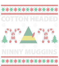 Cotton Headed Ninny Muggins Ugly Christmas Sweater Design Flexfit Unipanel Trucker Cap