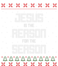 Jesus Is The Reason For The Season Ugly Christmas Sweater Womens CVC Long Sleeve Shirt