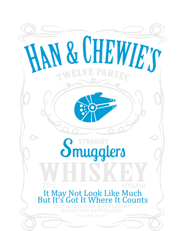 Han And Chewies Smugglers Whiskey Ladies Long Sleeve Shirt