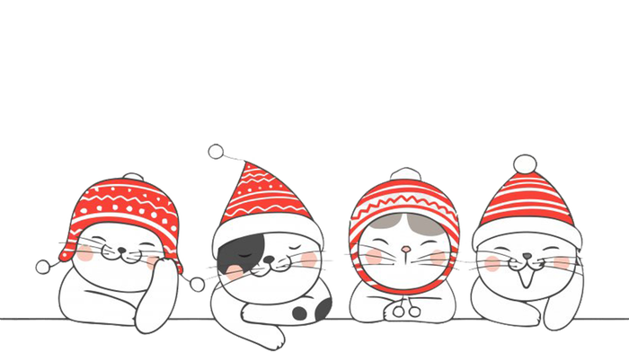 Cute Kitty Cats Christmas, Festive Legacy Cool Fit Booney Bucket Hat