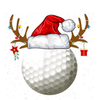 Funny Golf Reindeer Santa Hat Christmas Holiday Gifts T-Shirt