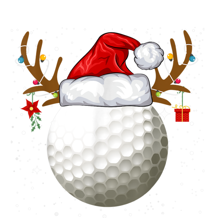 Funny Golf Reindeer Santa Hat Christmas Holiday Gifts T-Shirt