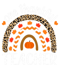 One Thankful Teacher, Autumn Fall Leopard Design High Crown Mesh Back Trucker Hat