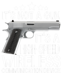 It's Not A Gun High Speed Wireless Communication Device Bella+Canvas Jersey Crop Tee