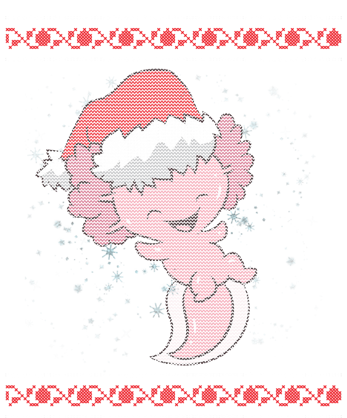 Axolotl Ugly Christmas Sweater Design Button