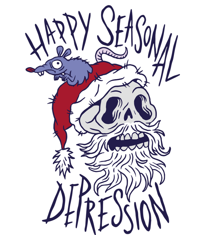 Happy Seasonal Depression Santa T-Shirt