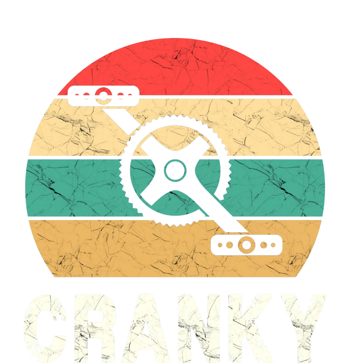 Cranky Funny Cyclist Retro Distressed Look Poster