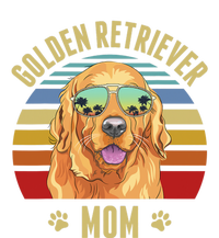 Golden Retriever Best Dog Mom Ever Retro Sunset Beach Vibe Short Acrylic Beanie