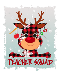 Cute Plaid Reindeer Teacher Squad Enza Ladies Jersey Football T-Shirt