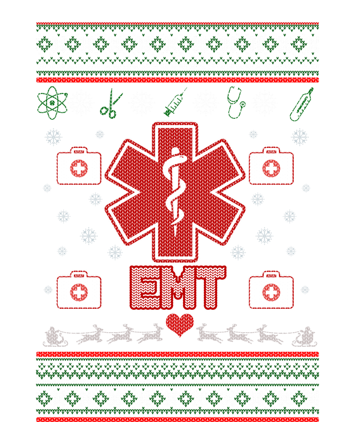 EMT Medic Ugly Christmas Sweater Long Sleeve Pajama Set