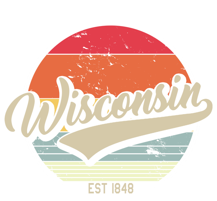 Wisconsin State Est 1849 Retro Vintage Kids Hoodie