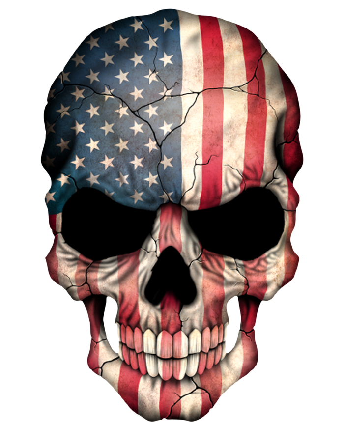 American USA Skull Grunge American Flag Mesh Reversible Basketball Jersey Tank