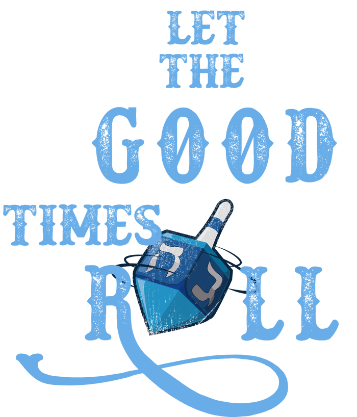 Let The Good Times Roll Raglan Hanukkah 12 oz Stainless Steel Tumbler Cup