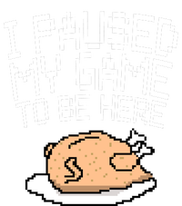 I Paused My Game To Be Here Pixel Turkey Tall Hoodie