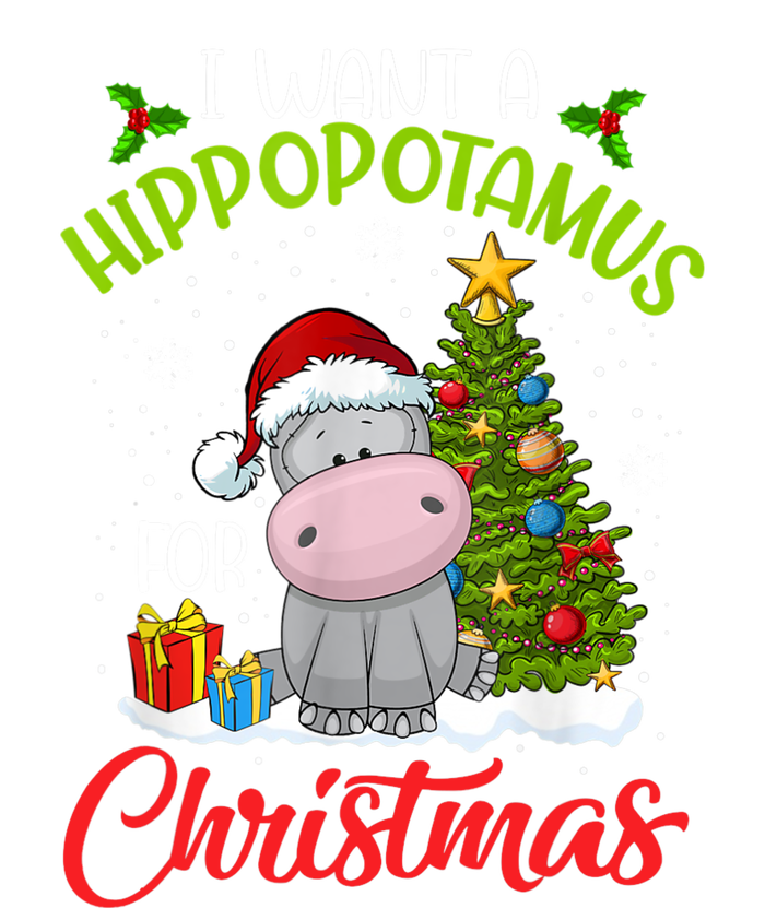 I Want A Hippopotamus For Christmas Xmas Hippo Metallic Star Ornament