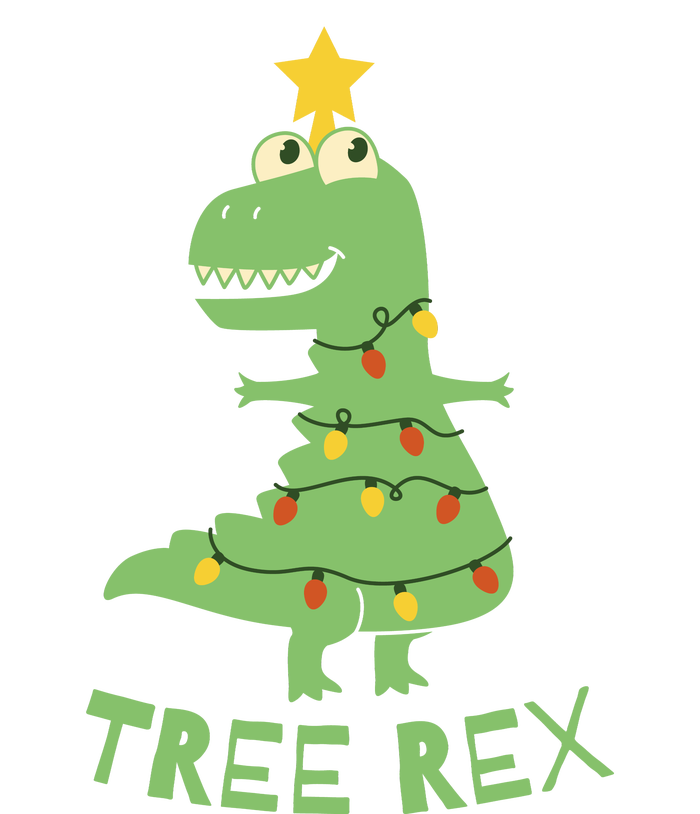 Tree Rex Christmas Kids Tie-Dye T-Shirt