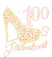 Fabulous & 100 Sparkly Heel 100th Birthday T-Shirt