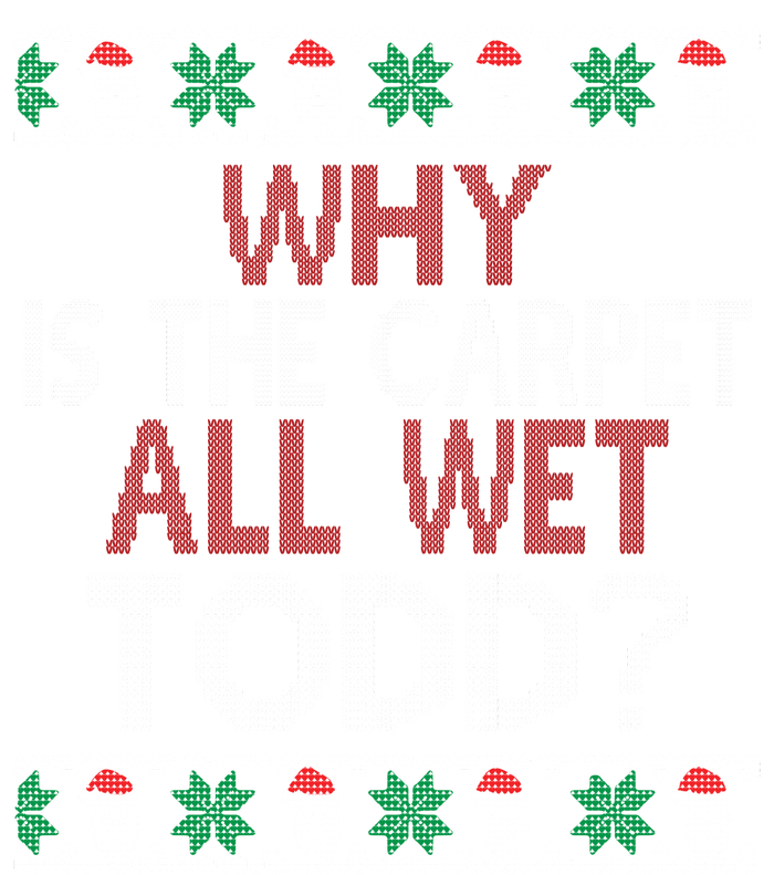 Why Is The Carpet All Wet Todd? Couples Matching Christmas T-Shirt