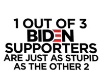 1 OUT OF 3 BIDEN SUPPORTERS V-Neck T-Shirt