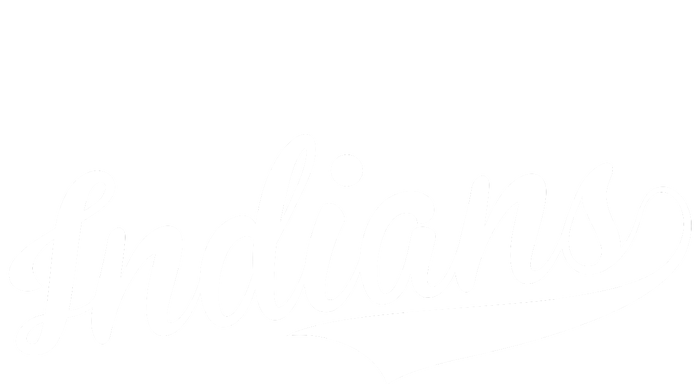 Indians Vintage Team Logo Canvas