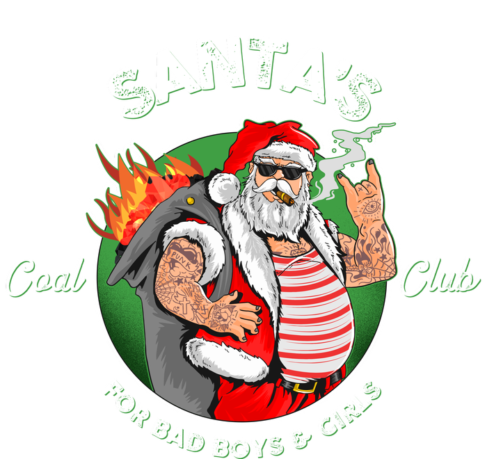 Santa's Coal Club For Bad Boys And Girls Kids T-Shirt