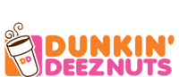 Funny Parody Spoof Dunkin' Deeznuts Design High Crown Mesh Back Trucker Hat