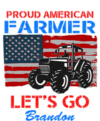 Let's Go Conservative US Flag Proud American Farmer Brandon T-Shirt