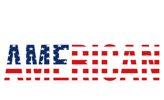 I'd Rather Be An American Than A Democrat, Fuck Biden Shirt Bella+Canvas Jersey Crop Tee