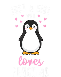 Just A Girl Who Loves Penguins T Shirt Cute Nature Toddlers Sustainable Knit Beanie