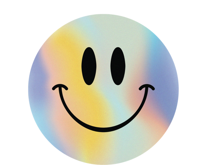 Colorful Smiley Face Coaster