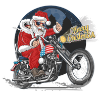 Cool American Flag Motorcycle Santa Claus T-Shirt