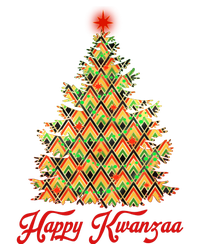 Happy Kwanzaa Pattern Christmas Tree T-Shirt