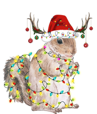 Christmas Squirrel Lights Short Acrylic Beanie