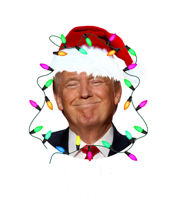 It's Beginning To Look A Lot Like You Miss Me Trump Christmas Flexfit Unipanel Trucker Cap