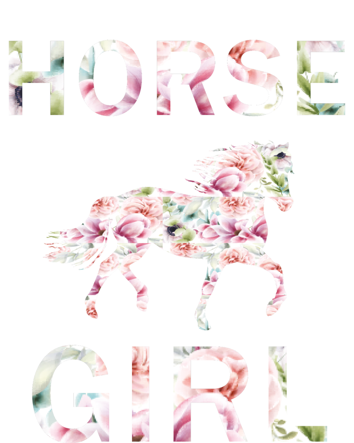 Horse Girl Floral Toddler Zip Fleece Hoodie