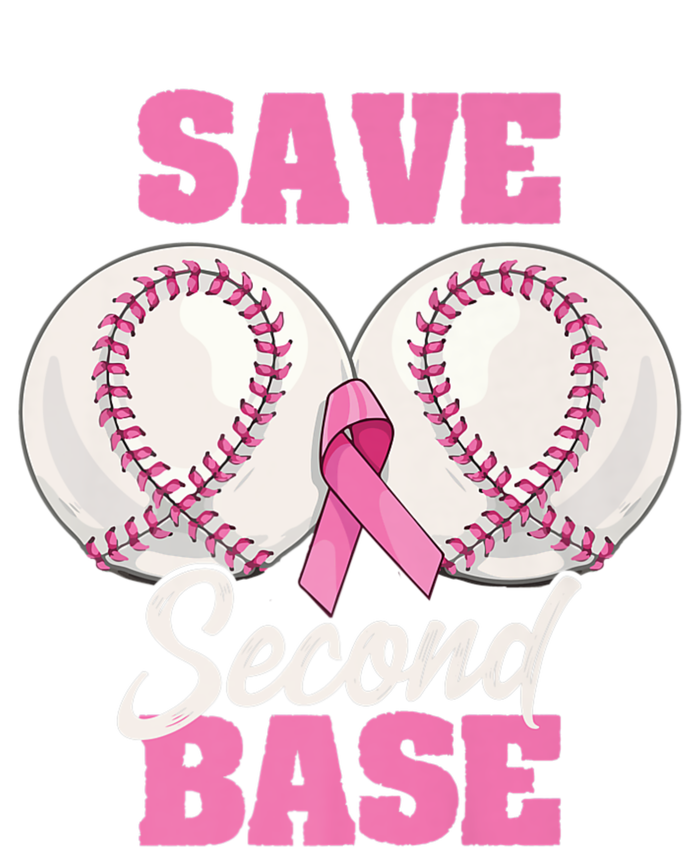 Save Second 2nd Base Funny Baseball Breast Cancer Awareness Premium Baby Long Sleeve Bodysuit