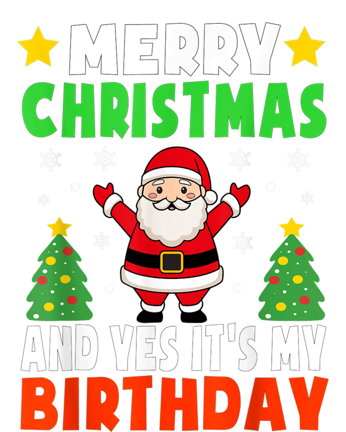 Merry Christmas And Yes It's My Birthday Christmas Party Women's Racerback Tank