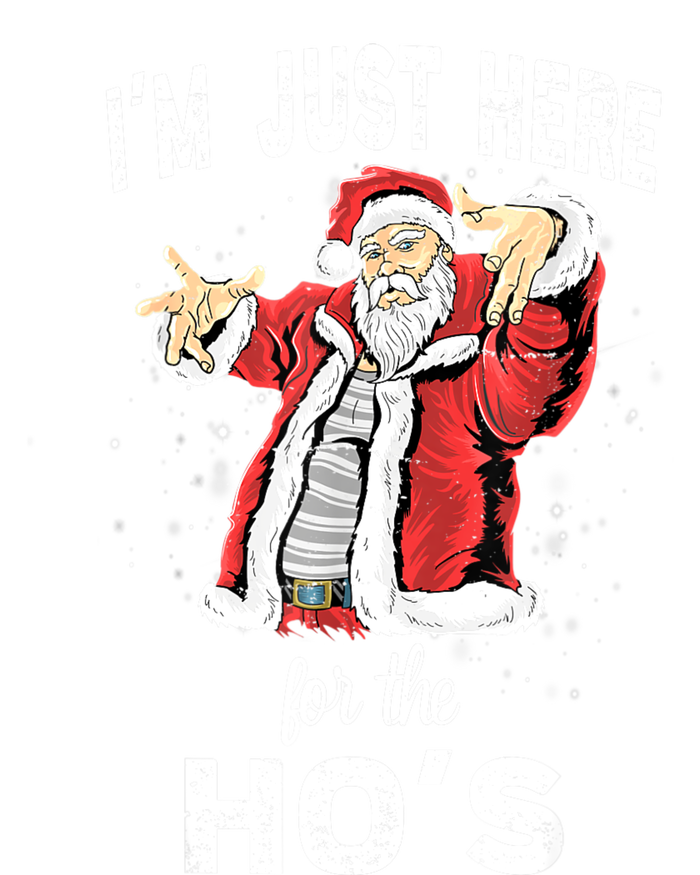 I'm Just Here For The Ho's, Funny Rude Christmas Santa Men Hoodie