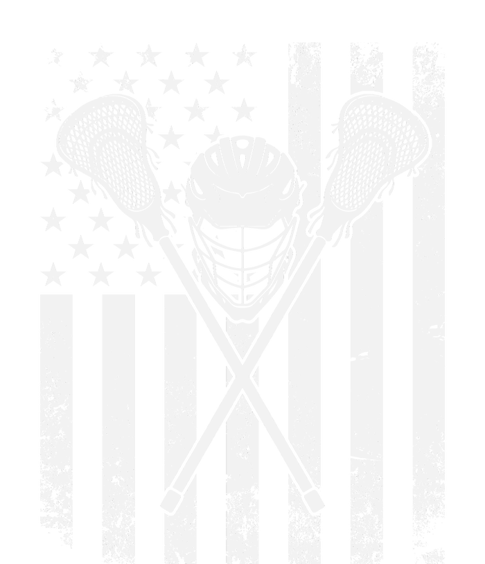 Lacrosse Player Gift LAX American Flag Tall T-Shirt