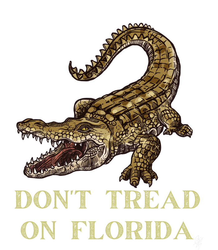 Don't Tread On Florida High Crown Mesh Back Trucker Hat