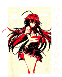 High School Funny Anime DxD Rias Gremory Retro Character T-Shirt