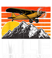 Funny Saying MILF Man I Love Flying Women’s Perfect Tri Rocker Tank